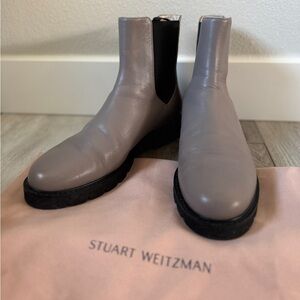 Stuart Weitzman Taupe Ankle Boots